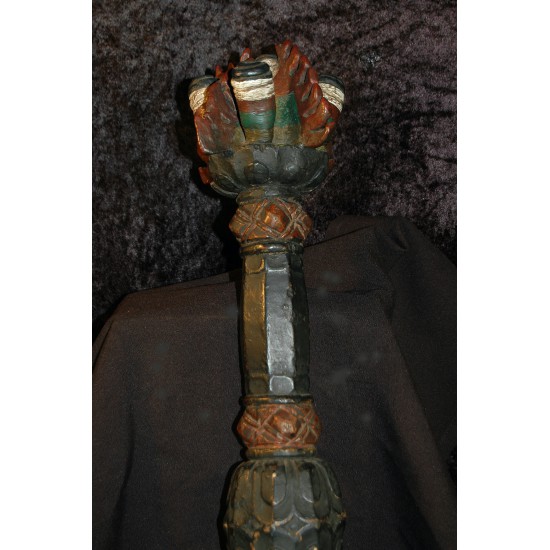 Ceremonial Khatvanga Staff: Rare