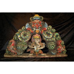 Ganesh Temple Gate Crown: Wood, very Rare and Old