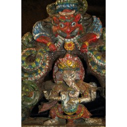 Ganesh Temple Gate Crown: Wood, very Rare and Old