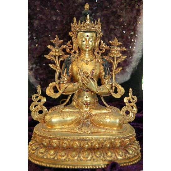 Manjushri Statue: Gold, Nepal, 21st Century