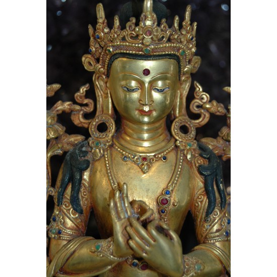 Manjushri Statue: Gold, Nepal, 21st Century