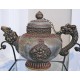 Ceremonial Silver Dragon Teapot: Nepal, 20th Century