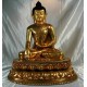 Buddha Shakyamuni Statue: Gold, Nepal, 20th Century