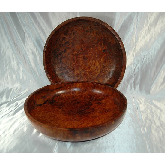 Rare Tiger Wood Bowls: Bhutan, 21st Century