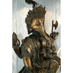 Ganesh Statue: Bronze, Nepal, 19th Century