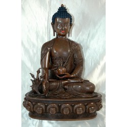 Medicine Buddha Statue, Copper, Nepal, 21st Century