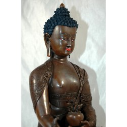 Medicine Buddha Statue, Copper, Nepal, 21st Century