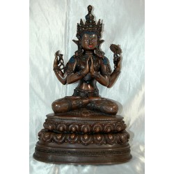 Chenrezig Buddha Statue: Nepal, 21st Century