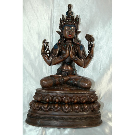 Chenrezig Buddha Statue: Nepal, 21st Century