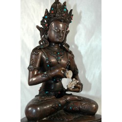 Bodhisattva Vajrasattva Statue: Nepal, 20th Century