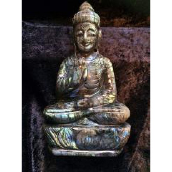 Buddha Statue carved in Labradorite