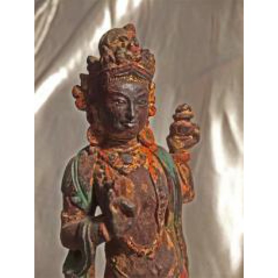 Dakini Statues: Yeshe Tsogyal & Tashi Kyedren, Tibet, 18th Century