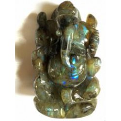 Ganesh Labradorite Statue