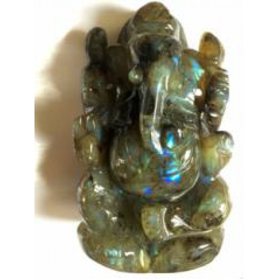 Ganesh Labradorite Statue