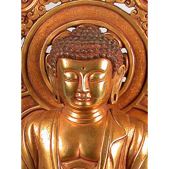 Golden Buddha Statue: China, 20th Century