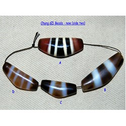 DZi (gZi) Beads: New ‘Chung’ (yoke or crescent) 