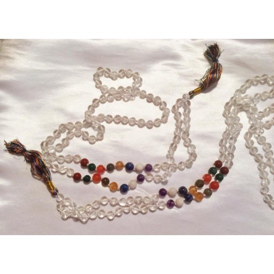 Mala Prayer Beads: Quartz & Various Stones