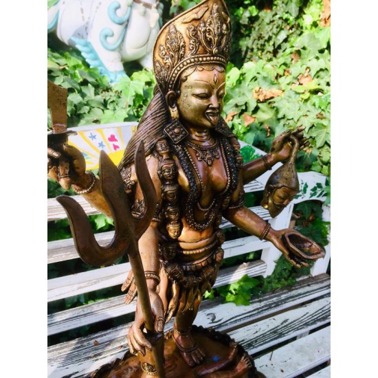 Kali Statue: Goddess of Extreme Power, Nepal, 21st Century - SOLD