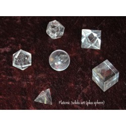 Platonic Solids set: Quartz