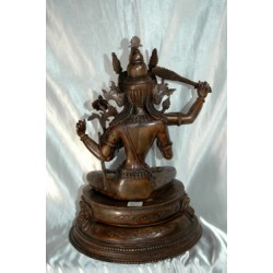 Manjushri Statue: Bodhisattva of Wisdom, Tibet, 20th Century
