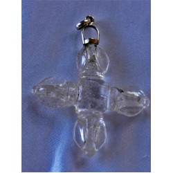 Pendant: Quartz Double Dorje