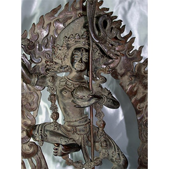 Dakini Dorje Palmo Statue: Copper