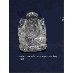 Ganesh Statue: Small / Quartz, Nepal, 21st Century