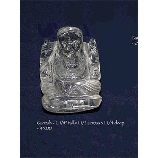 Ganesh Statue: Small / Quartz, Nepal, 21st Century