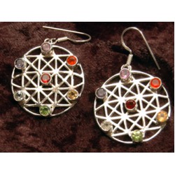 Chakra Matrix Energy Earrings & Pendant Set