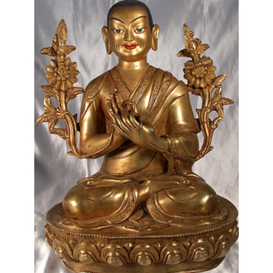 Great Tibetan Sage Statue: Tsonghapa, Tibet, 20th Century No.3