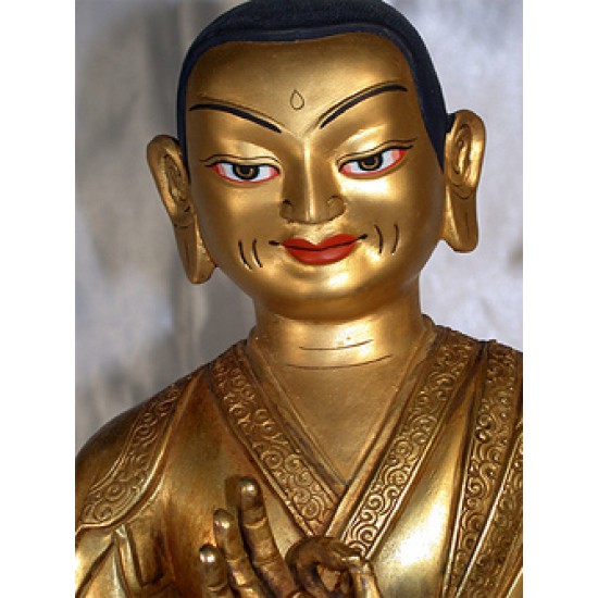 Great Tibetan Sage Statue: Tsonghapa, Tibet, 20th Century No.3