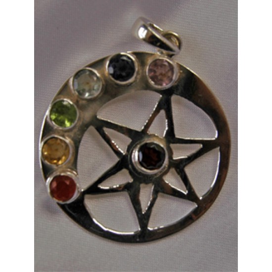 Heart Moon Chakra Pendant 