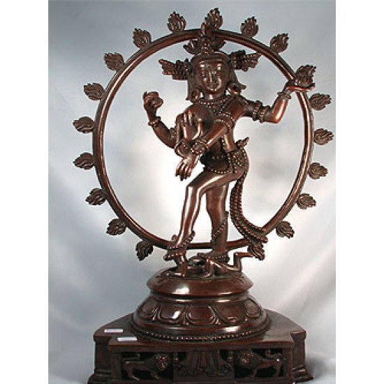 Shiva Statue: Nataraja, Nepal, 20th Century