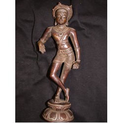 Krishna Statue: Copper, 21st Century No.1