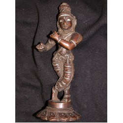 Krishna Statue: Copper, 21st Century No.2