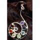 Nautilus Silver Chakra Stone Earrings