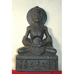 Buddha Shakyamuni Statue: Ascetic, Nepal, 18th Century
