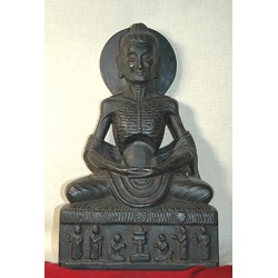 Buddha Shakyamuni Statue: Ascetic, Nepal, 18th Century