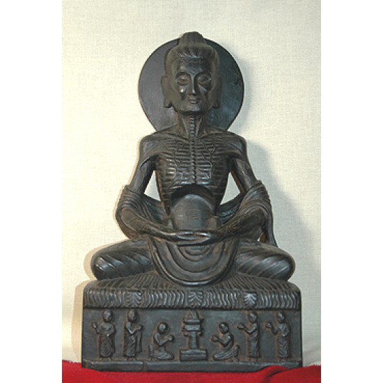 Buddha Shakyamuni Statue: Ascetic, Nepal, 18th Century