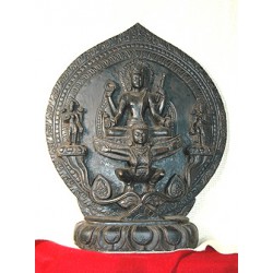 Bodhisattva On the Wings of Garuda Statue: Stone, Nepal, 18th Century