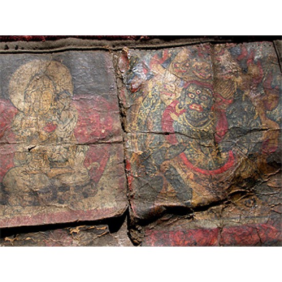 Buddha Thangka: Nomadic, Tibetan, 16th - 17th Century