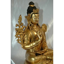 Manjushri Statue: Tibetan,19th Century